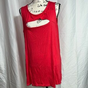 Torrid Red Cut Out Tank